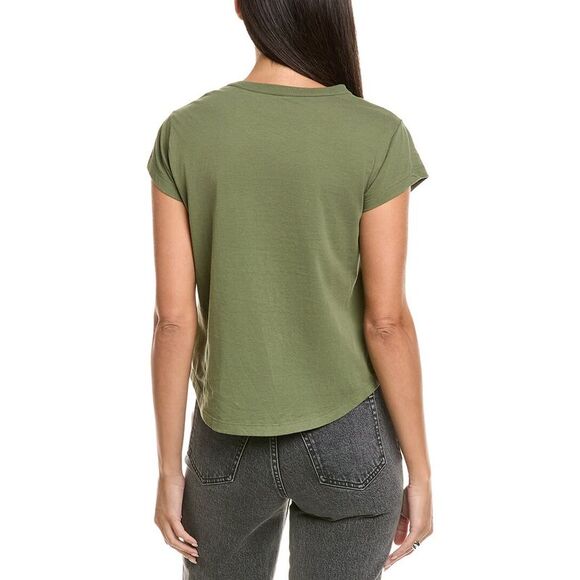 Zadig & Voltaire Womens  Woop Rain T-Shirt, Green - Picture 2 of 3